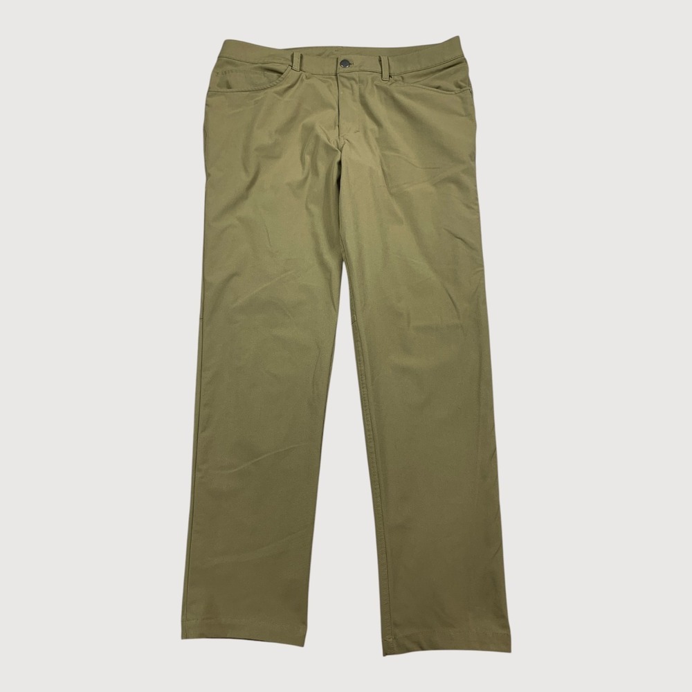 Lululemon ABC Classic-Fit Pants Mens 34x31 Artifact Khaki Warpstreme Commission